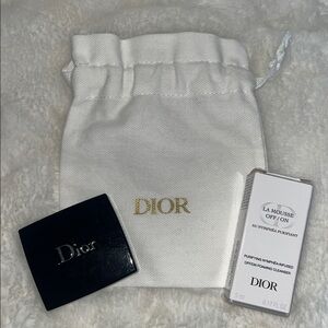 NEW Dior Eye-shadow, Purifying Cleanser & Pouch Bundle